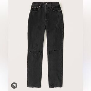 🛍️Abercrombie and Fitch 90s straight ultra high-rise black 28 / 6s